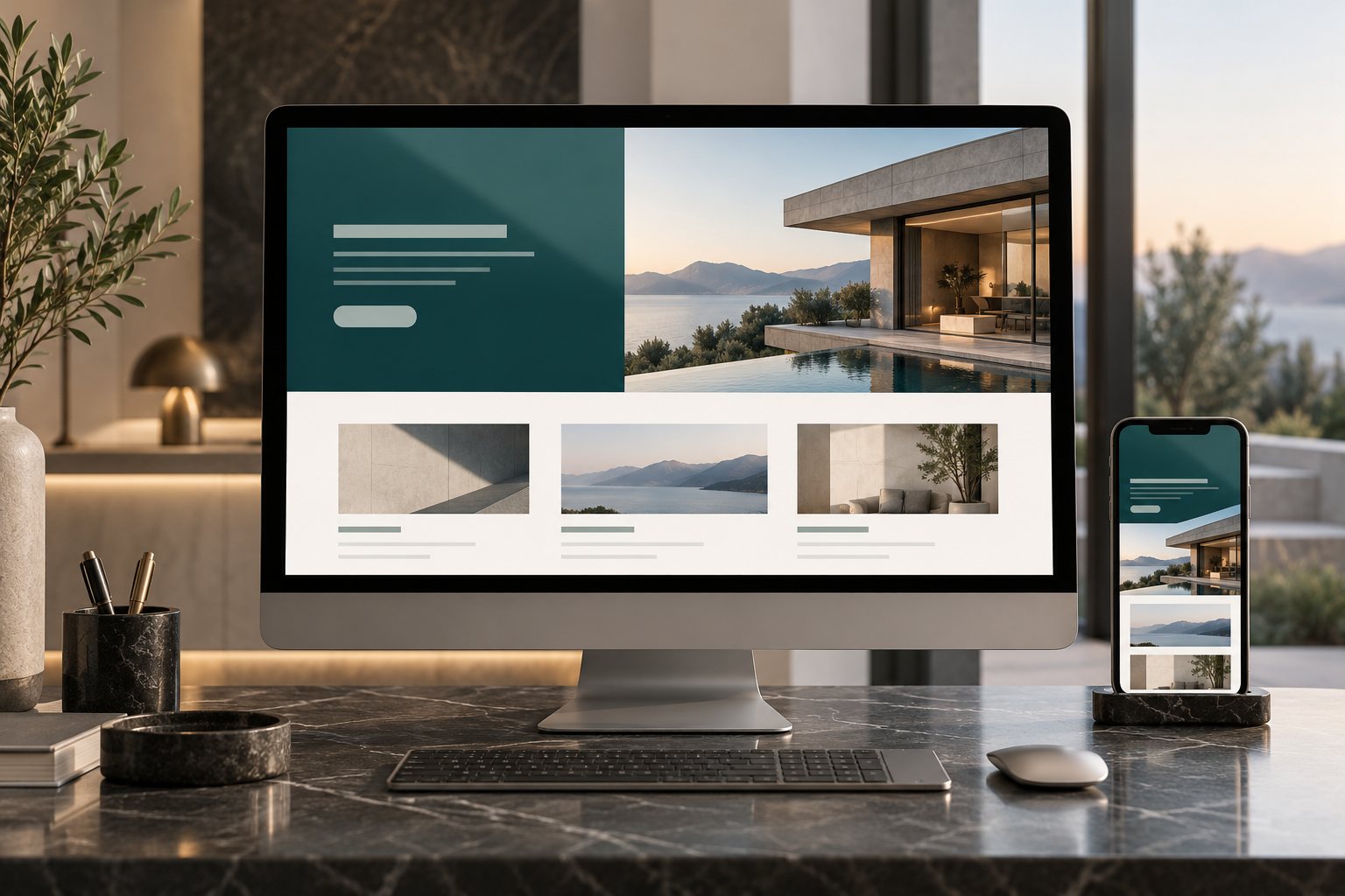 Ilustração de landing pages para negócios